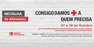 Nova recolha de alimentos em parceria com a Missão Continente, nos dias  27 e 28 de Outubro